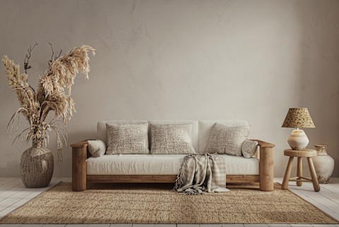 Lime washed wall