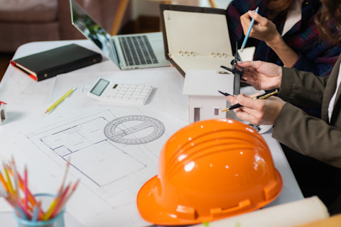 An architect is designing some plans for an extension.