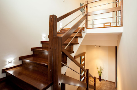 Wooden staircase