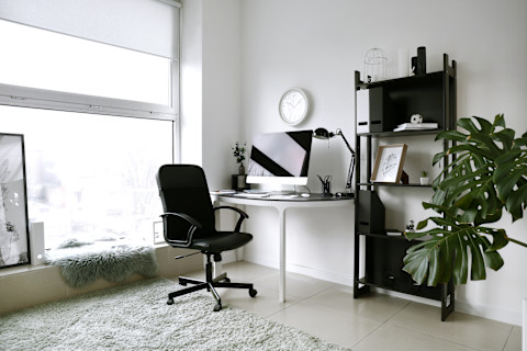 Modern home office space