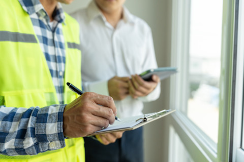 Engineers or architects or contactor work to build the house before handing it over to the homeowner
