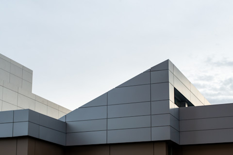 Cladding on contemporary building