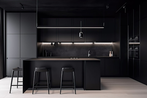 modern-black-kitchen