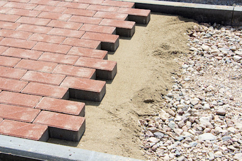 Laying block paving 3