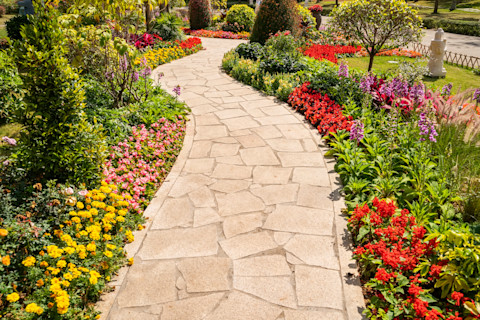 garden flagging 3