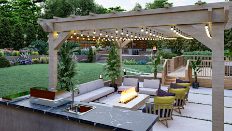 Pergola decking lights
