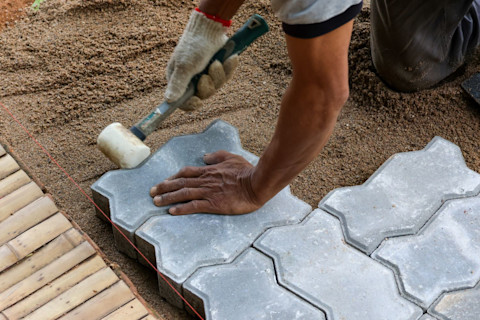 Block paving driveway 2