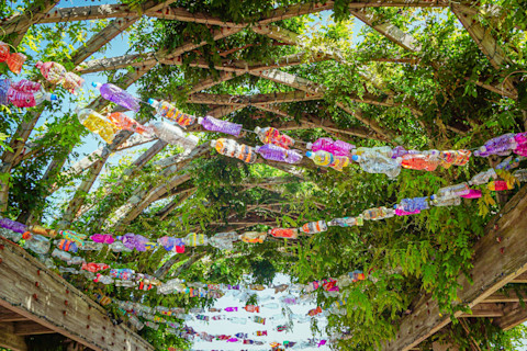 upcycled-water-bottle-garden-decoration