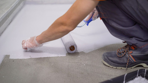Painting garage floor