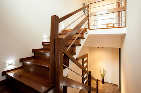 Wooden staircase