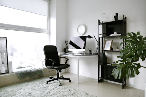 Modern home office space
