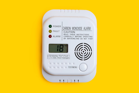 A carbon monoxide detector
