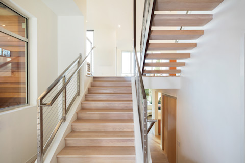 Cable stair railings