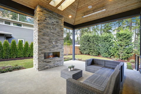 Stone Back Panel for a Natural, Earthy Feel  