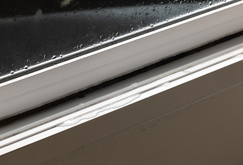 Water leaking through window