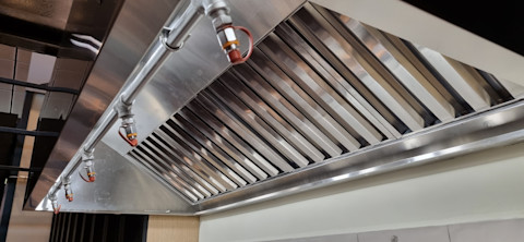 Kitchen hood fire suppression system