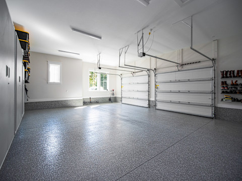 An image of a new garage extension