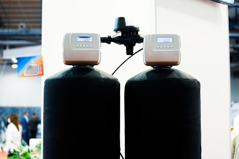 Equipment for a water treatment system, including two-stage water softening and water purification systems.