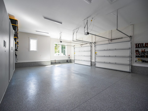 An image of a new garage extension