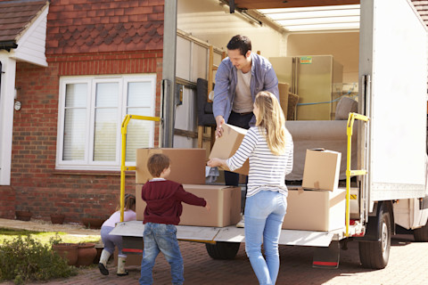 Family moving house
