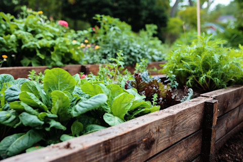 A vegetable garden