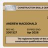 ANDREW MACDONALD GENERAL BUILDER