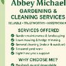 Abbey Michael gardening and cleaning services