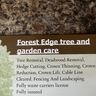 Forest edge tree and garden care