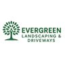 Evergreen landscaping and driveways