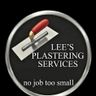 Lee's plastering services