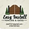 Easy install fencing and gates