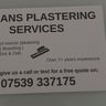Regans plastering services